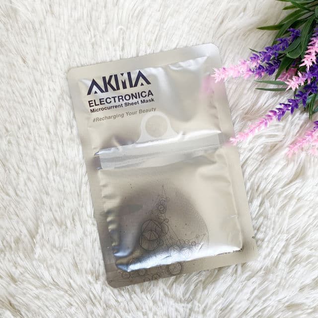 Akimia Electronica Microcurrent Sheet Mask review photo by cikbskincarestories