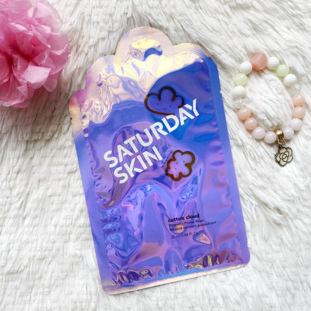 Saturday Skin Cotton Cloud Probiotic Power Mask review photo by cikbskincarestories