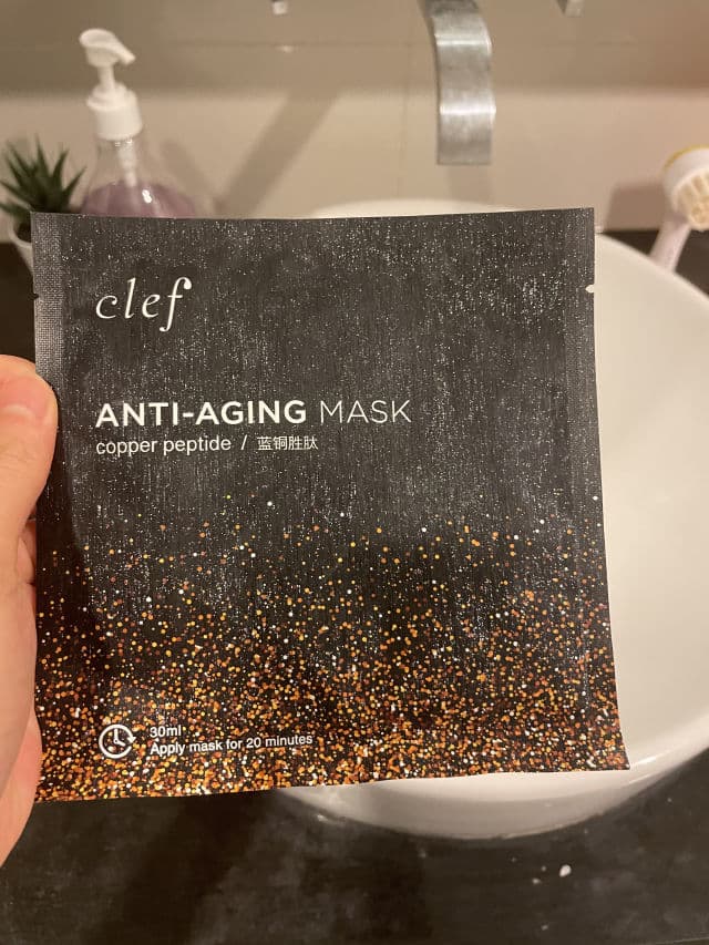 clef Copper Peptide Anti-Aging Facial Sheet Mask review photo by eunicejx