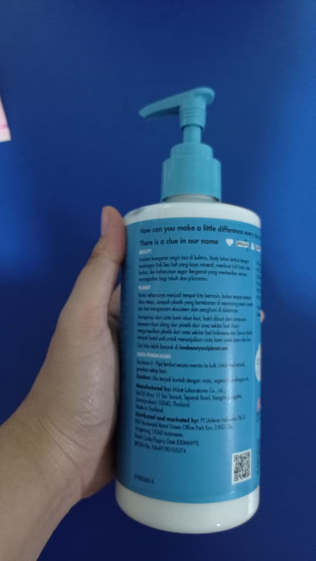 Love Beauty and Planet Sea Salt & Bergamot Energizing Wave Body Lotion review photo by eva83