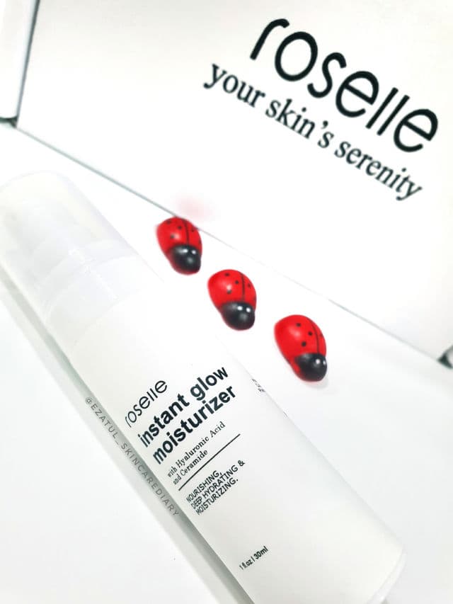 Roselle Skincare Instant Glow Moisturizer review photo by ezatulSkincareDiary