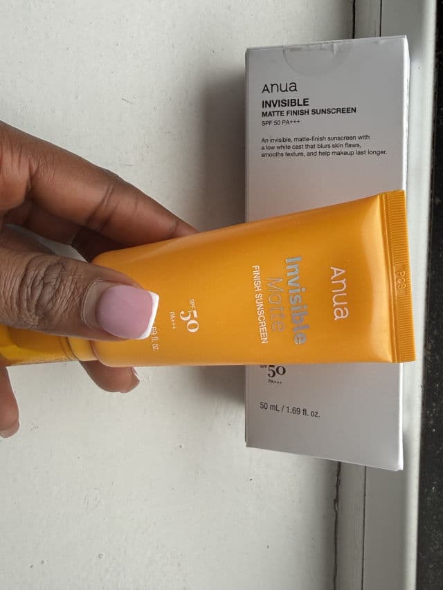 ANUA Invisible Matte Finish Sunscreen SPF 50 review photo by Tiana01