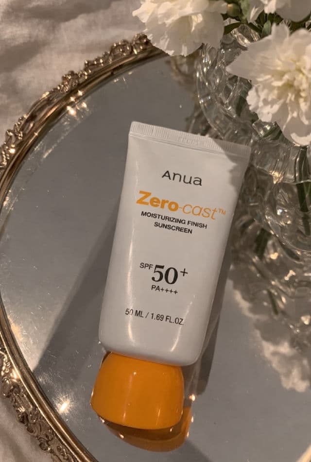 ANUA Zero-cast Moisturizing Finish Sunscreen SPF 50+ PA++++ review photo by mubashra
