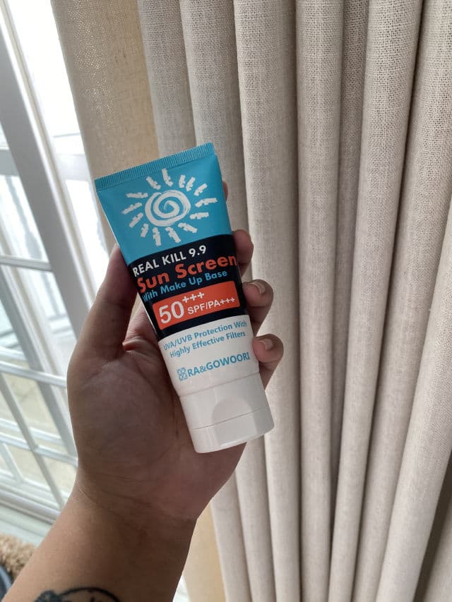 RA & Gowoori Real Kill 9.9 Sunscreen with Make Up Base SPF 50/PA+++ review photo by famamfa