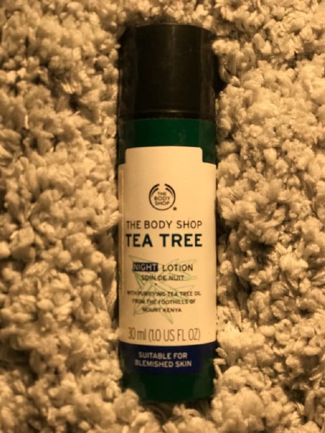 The Body Shop Tea Tree Night Lotion review photo by gloww