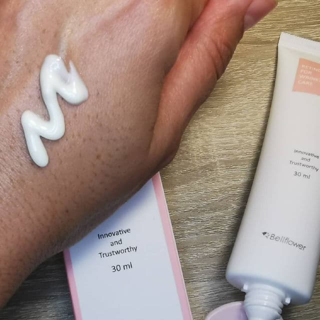 Bellflower Retinol Cream for Wrinkle Care review photo by hashiskincare