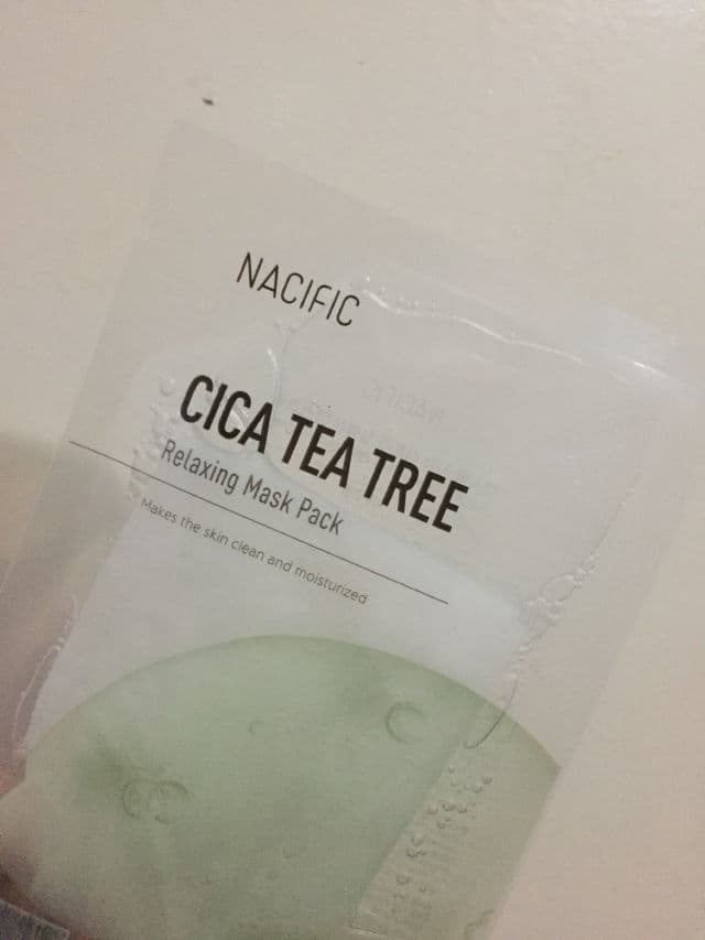 Nacific Cica Tea Tree Relaxing Mask Pack review photo by heyitsmeroseanne