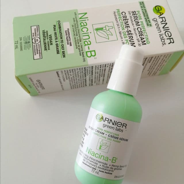 Garnier Green Labs Canna-B Pore Perfecting Serum Cream Fragrance Free SPF 30 review photo by kawwee
