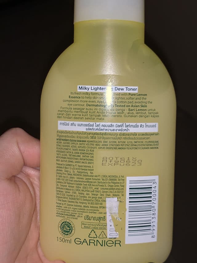 Garnier Light Complete Milky Lightening Dew Toner review photo by akitaash