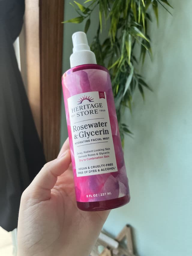 Heritage Store Rosewater & Glycerin Hydrating Facial Mist review photo by mayamegan