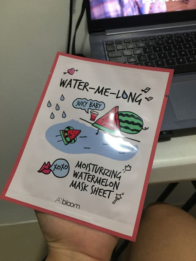 A'bloom Water-Me-Long Moisturizing Watermelon Mask review photo by naiadskin