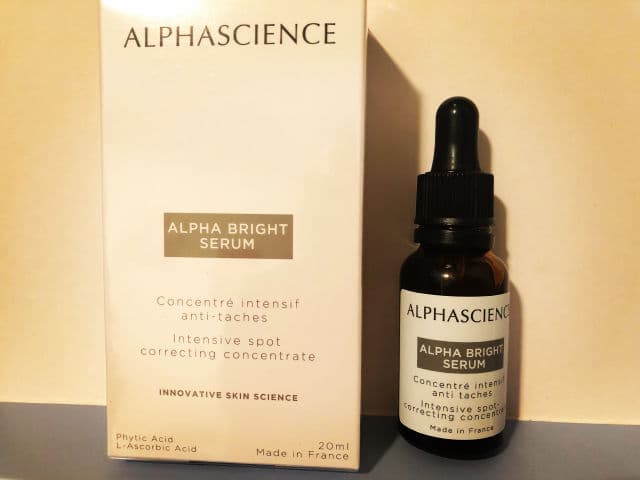 Alphascience Alpha Bright Serum review photo by natas