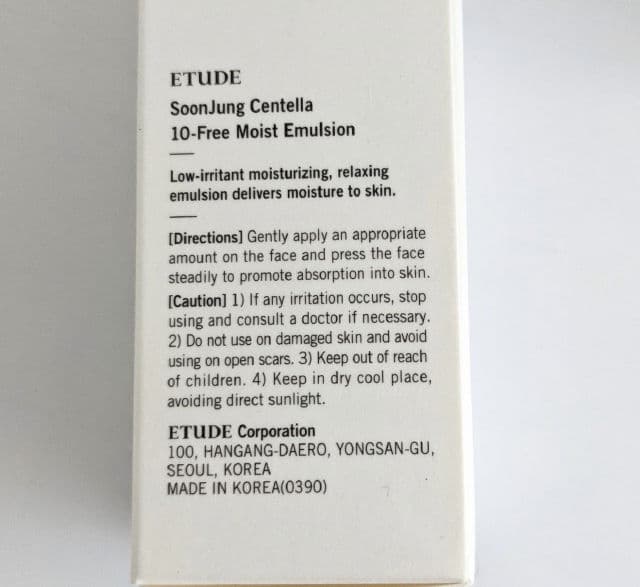 ETUDE SoonJung Centella 10-Free Moist Emulsion review photo by nills18
