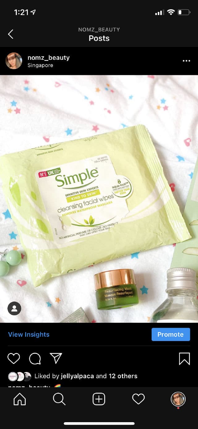 Simple Kind To Skin Cleansing Facial Wipes review photo by nomzbeauty