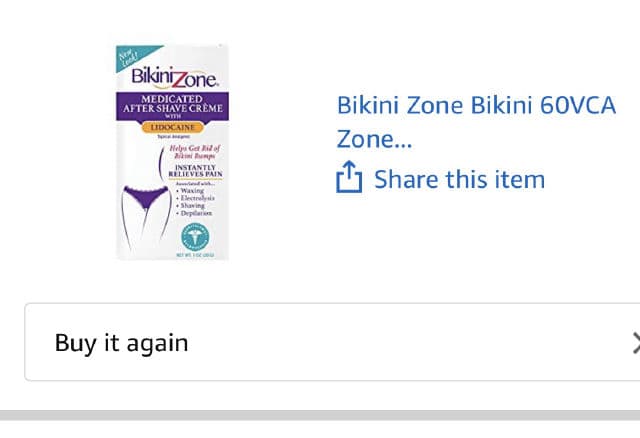 Bikini Zone Medicated After Shave Gel for Bikini Area review photo by oddishfinds