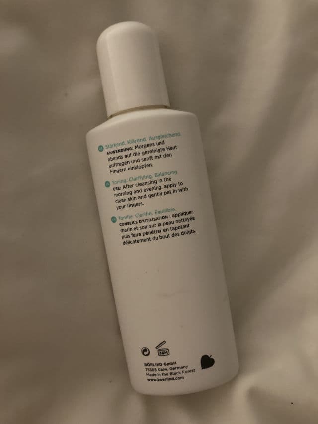 Annemarie Börlind Purifying Care System Cleansing Astringent Toner review photo by olapaloo