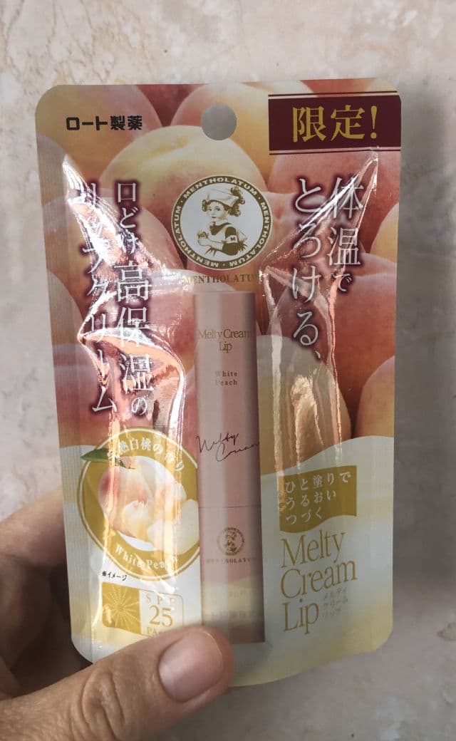 Mentholatum Melty Lip Cream Stick Balm SPF25 PA+++ (Peach) review photo by pocelyn