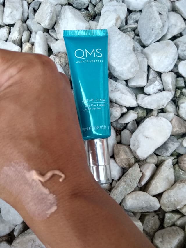 QMS Medicosmetics Active Glow Tinted Day Cream review photo by redlaundrybeauty