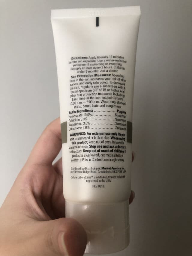 Cellular Laboratories De-Aging Sunscreen Broad Spectrum SPF 50+ review photo by skinoasis