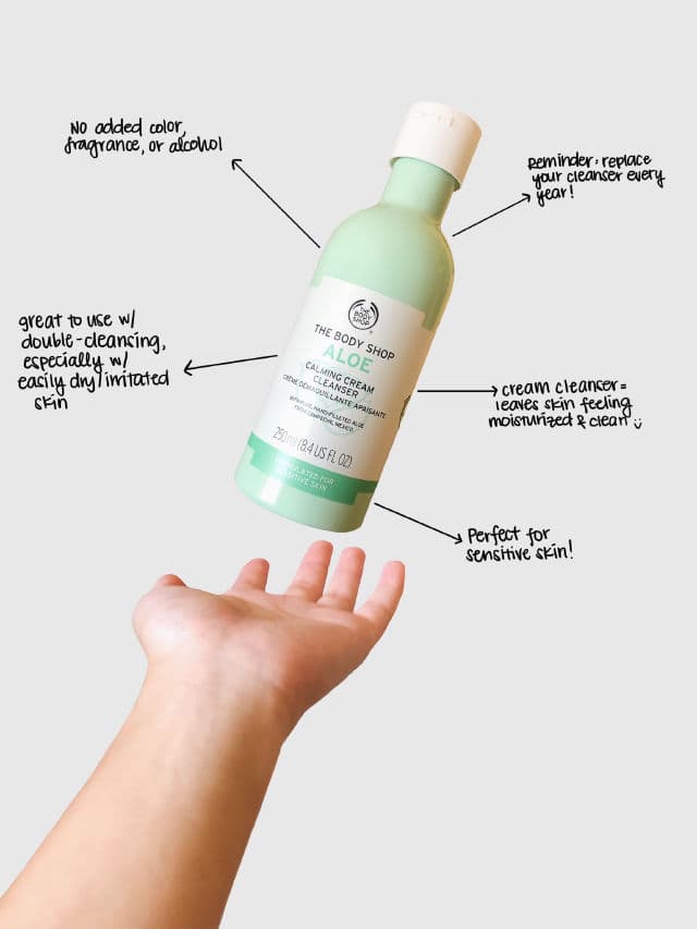 The Body Shop Aloe Calming Cream Cleanser review photo by skintelligentt