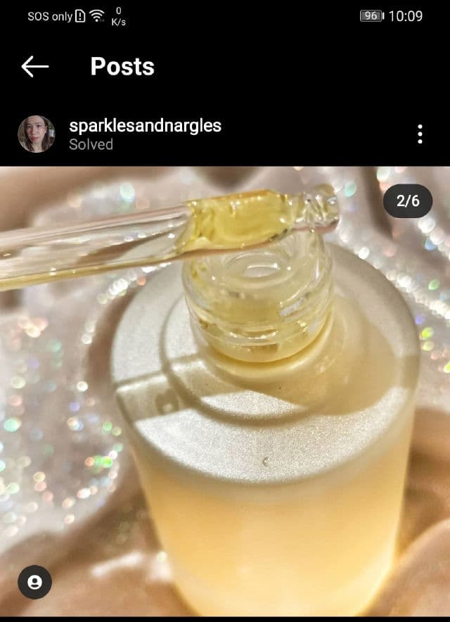 Solved Skincare 100% Organic Golden Jojoba Oil review photo by sparklesandnargles