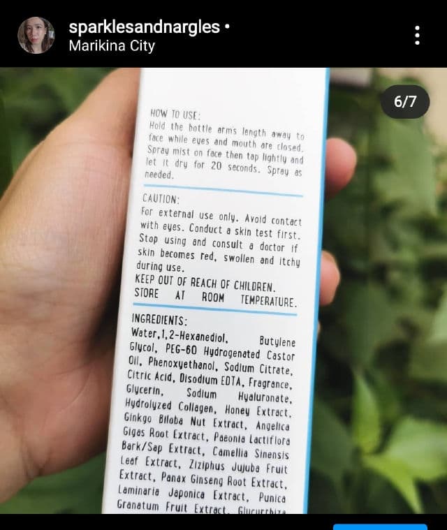 Luxe Organix Hydro Firming Mist with Collagen & Hyaluronic Acid review photo by sparklesandnargles