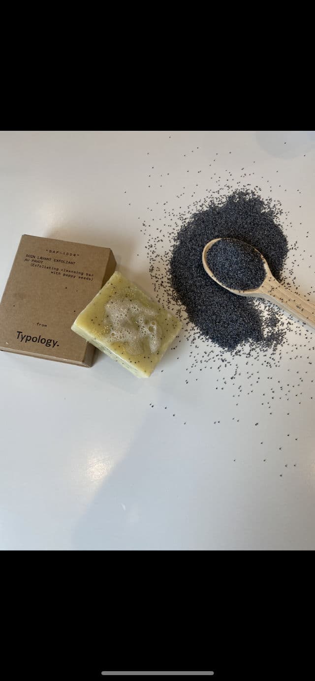 Typology Exfoliating Cleansing Bar With Poppy Seeds review photo by watermelons