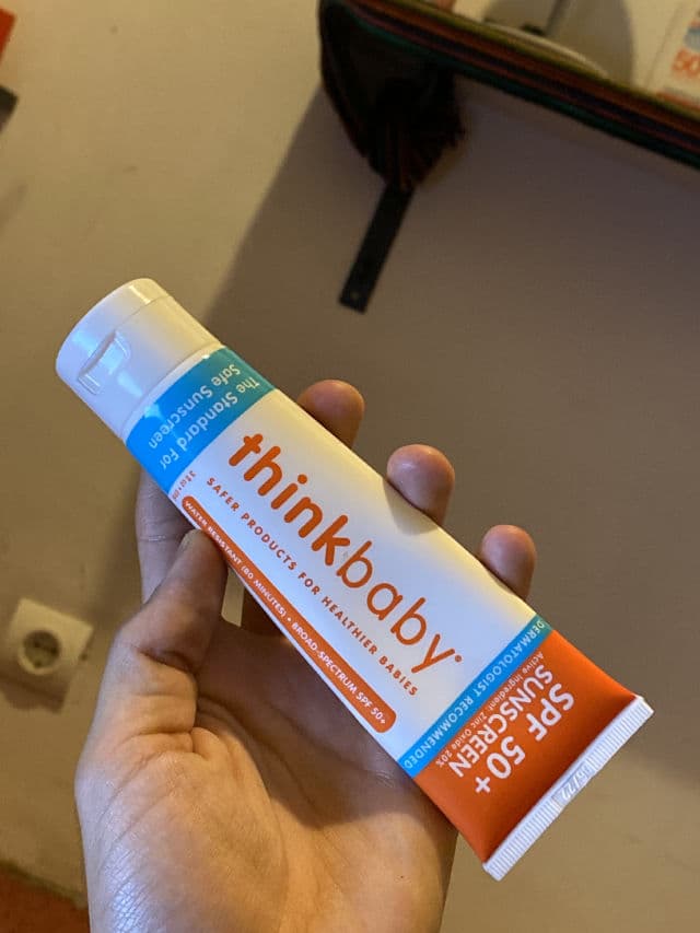 Thinkbaby Safe Sunscreen SPF 50+ review photo by yassine