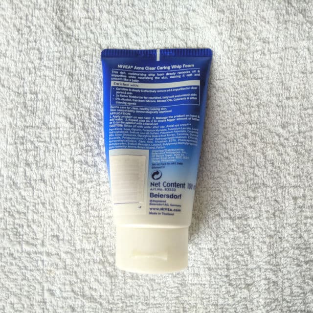 Nivea Whip Foam Acne Clear 0% Alcohol review photo by zolarj