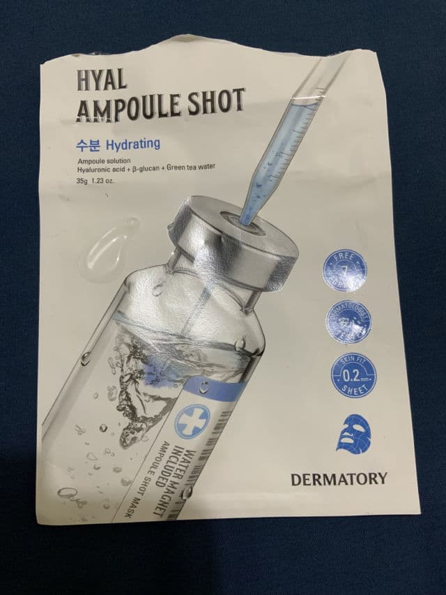 Dermatory Ampoule Shot Mask - Hyal (Hydrating) review photo by zoozoo