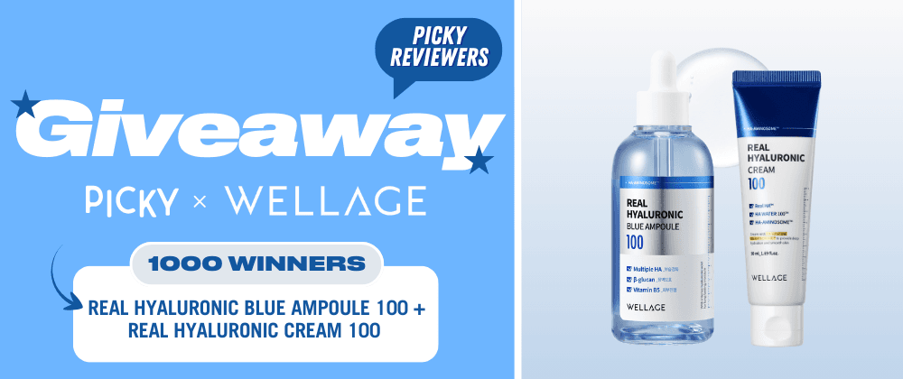 kbeauty Picky x Wellage | Real Hyaluronic Blue 100 event
