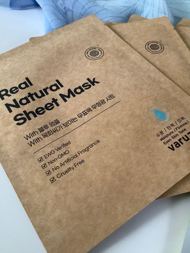 Real Natural Sheet Mask With Blue Ampoule product review