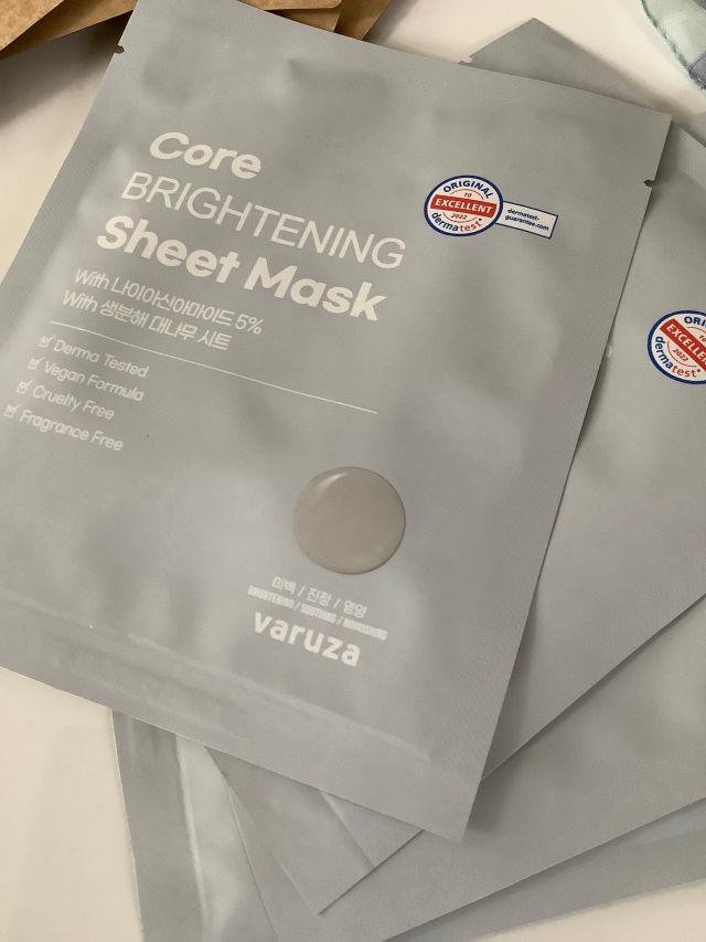 Core Brightening Sheet Mask with Niacinamide 5% product review